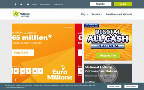 Home | Lotto Results | Irish National Lottery