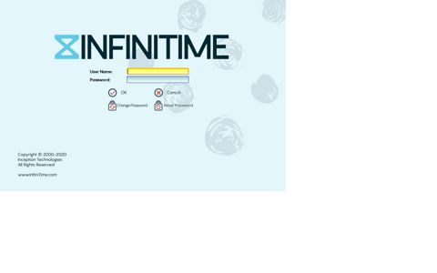 Infinitime 9.0 Login Window