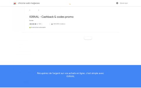 IGRAAL - Cashback & codes promo - Chrome Web Store