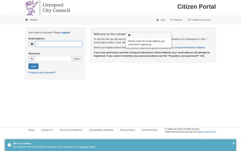 the Liverpool Citizen Portal