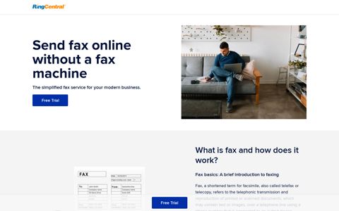 Send Fax Online Without a Fax Machine | RingCentral