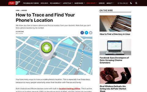 How to Trace and Find Your Phone's Location - MakeUseOf