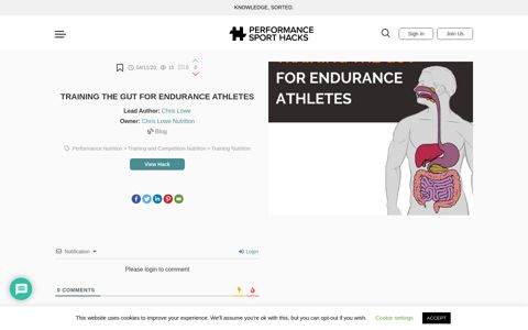 Training the Gut for Endurance Athletes - Performance Sport ...