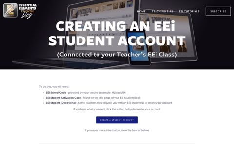 EEi Tutorial: Student Account Creation - EEi Blog