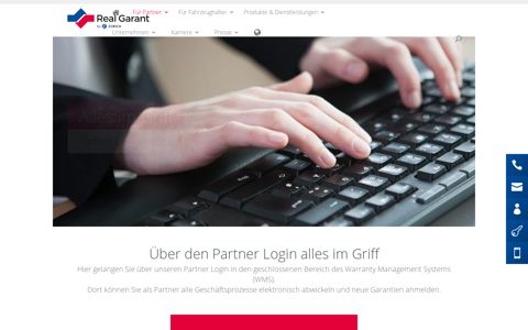 Real Garant AT Versicherung AG - Für Partner: Partner Login
