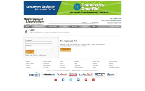 Login - Government Liquidation