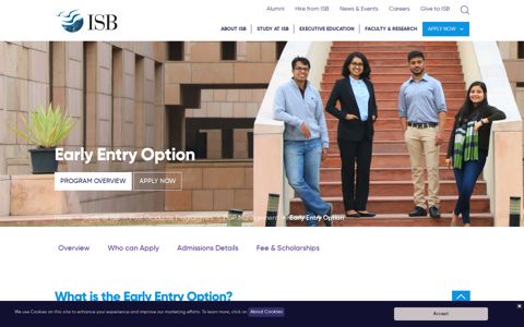 Early Entry Option - ISB