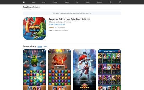 ‎Empires & Puzzles Epic Match 3 on the App Store