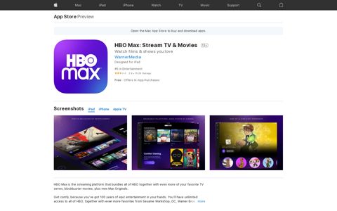 ‎HBO Max: Stream TV & Movies on the App Store