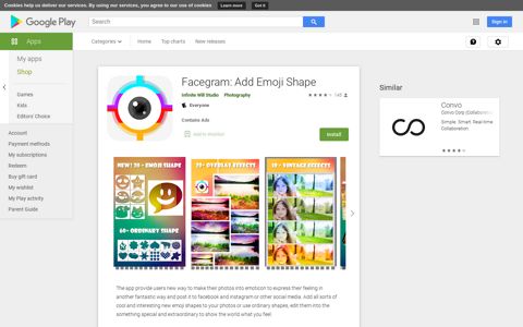 Facegram: Add Emoji Shape - Apps on Google Play