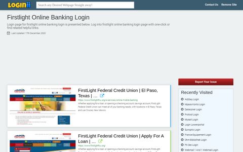 Firstlight Online Banking Login - Loginii.com