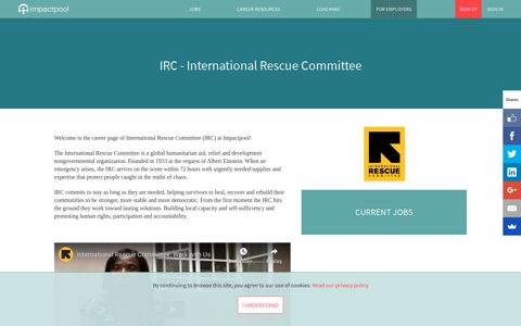 Jobs at IRC - International Rescue Committee - Impactpool