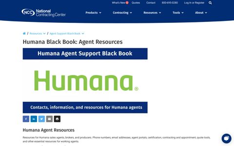 Humana Black Book: Agent Resources - NCC
