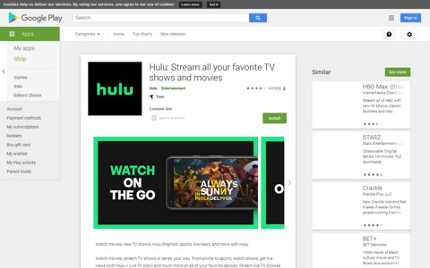 Hulu: Stream all your favorite TV shows and movies - Apps on ...