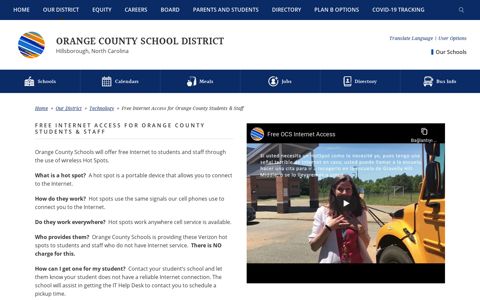Free Internet Access for Orange County Students & Staff