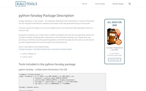 Faraday in Kali Linux | Penetration Testing Tools