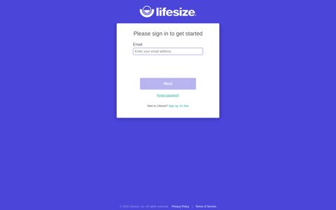 Sign In - Lifesize