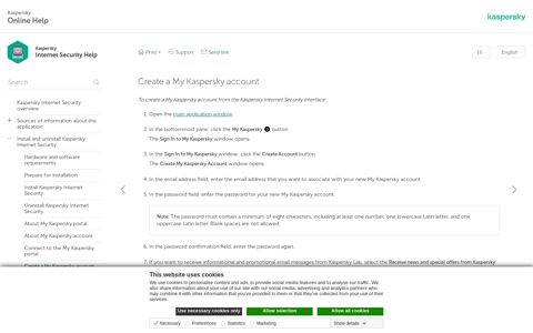 Create a My Kaspersky account - Kaspersky support