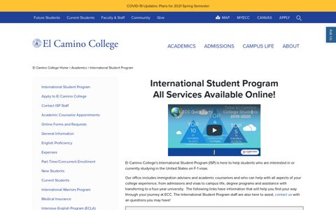 International Student Program (ISP) - El Camino College