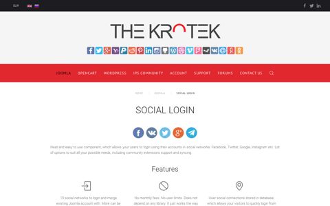Social Login - The Krotek