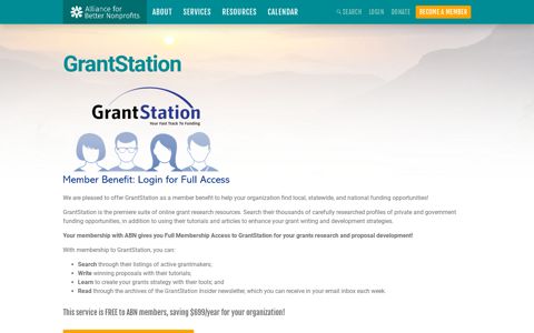 GrantStation | ABN - Alliance for Better Nonprofits