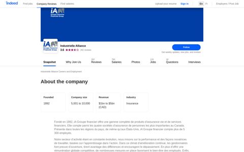 Industrielle Alliance Careers and Employment | Indeed.com