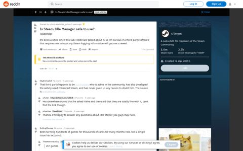 Is Steam Idle Manager safe to use? : Steam - Reddit