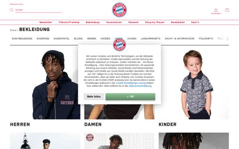 Bekleidung für Fans | Offizieller Fanshop des FC Bayern ...