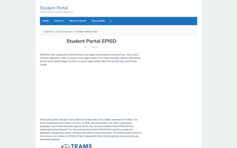 Student Portal EPISD : Student Portal
