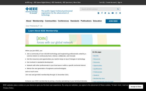 Learn About IEEE Membership - IEEE