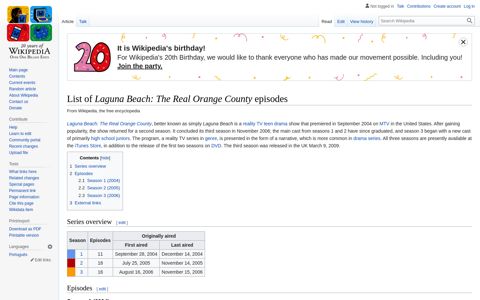 List of Laguna Beach: The Real Orange County episodes ...