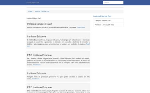 [LOGIN] Instituto Educere Ead FULL Version HD ... - Portal login link
