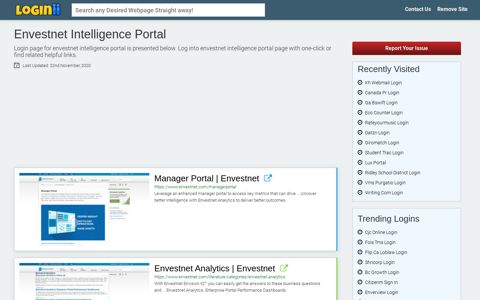 Envestnet Intelligence Portal
