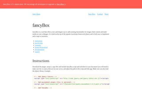 Fancy jQuery Lightbox Alternative - fancyBox