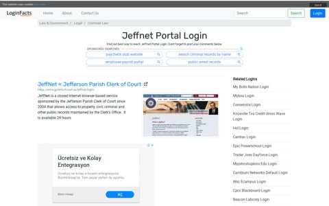 Jeffnet Portal - JeffNet « Jefferson Parish Clerk of Court