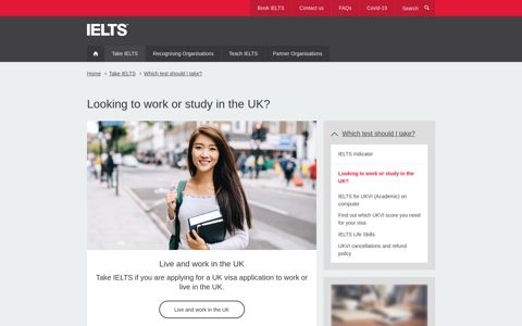 Take an IELTS UKVI test in your country/territory - Take IELTS
