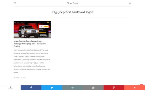 jeep first bankcard login Archives - News Front