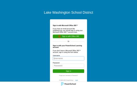 Lake Washington School District | PowerSchool Learning | K ...