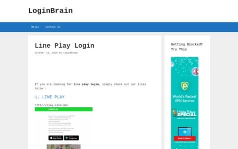 Line Play - Line Play - LoginBrain