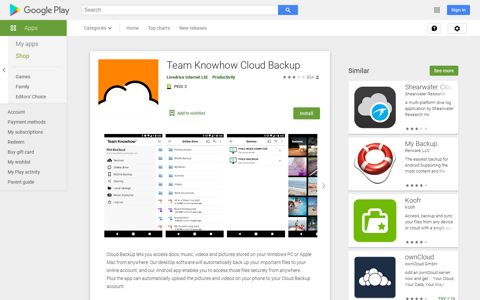 Team Knowhow Cloud Backup – Apps on Google Play