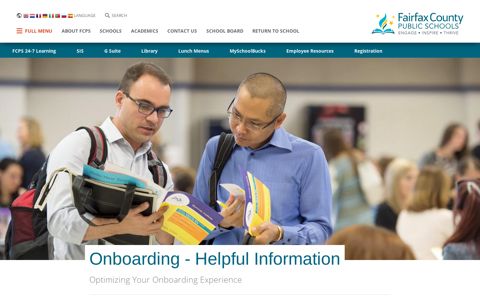 Onboarding - Helpful Information | Fairfax County Public Schools