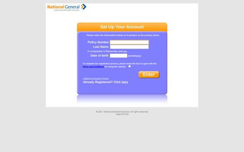 Login - National General - National General Insurance