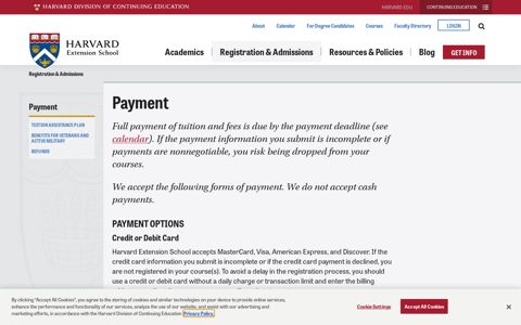 Payment | Harvard Extension School