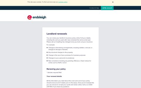 Renew your landlord insurance policy | Endsleigh