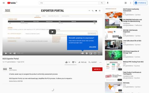 SGS Exporter Portal - YouTube