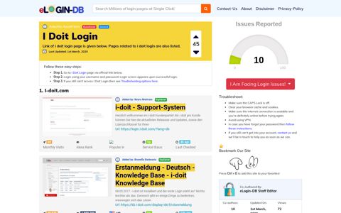 I Doit Login - A database full of login pages from all over the internet!