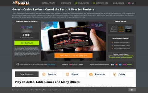 Genesis Casino Roulette Review - One of the Most ...