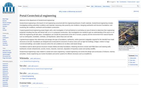 Portal:Geotechnical engineering - Wikiversity