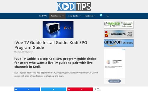 iVue TV Guide Install Guide: Kodi EPG Program Guide - Kodi ...
