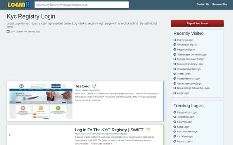 Kyc Registry Login - Loginii.com